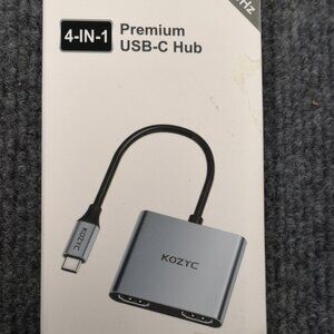 4 in 1 USB C Hub 4K HDMI USB HUB 100W Multiport Adapter for MacBook iPad Kozyc